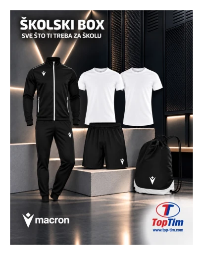 Macron školski box - Trenirka, kratke hlače i 2 majice
