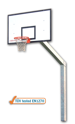 Jednocijevni koš za uličnu košarku projekcije 225cm