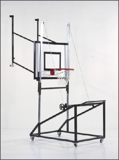 [SS 04162] Kolica za konstrukciju za mini košarku